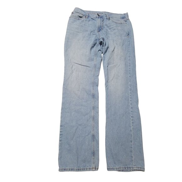 Old Navy Straight Jeans Mens Size 34 X 34 Mid Rise Light Wash Denim Pants - Picture 2 of 5